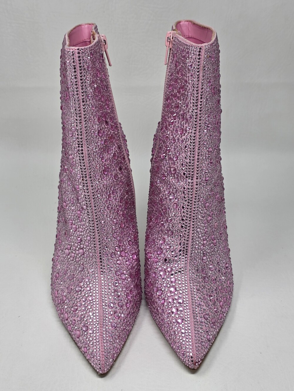 Steve Madden Pink Valora Bootie Rhinestone Sparkle Heels Women's Size 8.5 - Picture 7 of 12